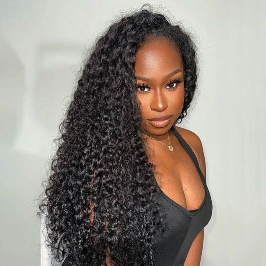 WOWANGEL Half Wig Curly Seamless Flip Over Wigs Beginner Friendly - Image 5