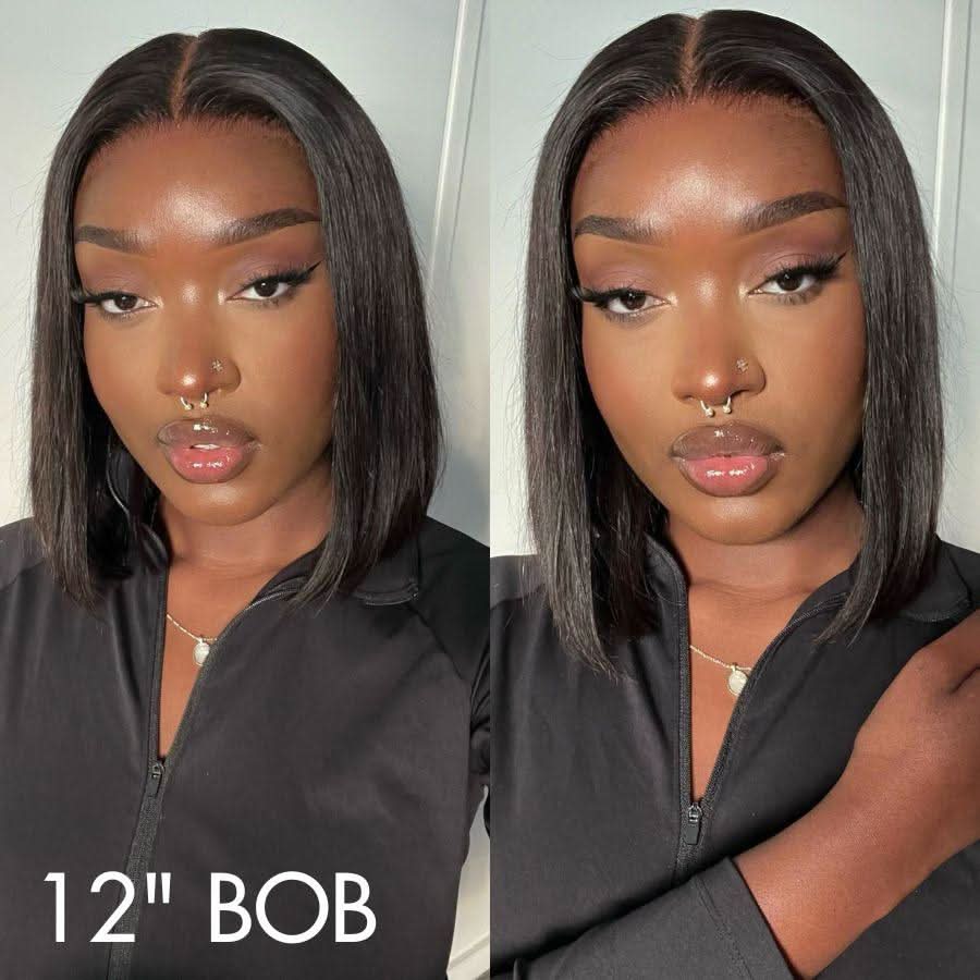 WOWANGEL Straight 6x6 Skinlike Real HD Lace Closure Wig Pre Plucked Glueless - Image 4
