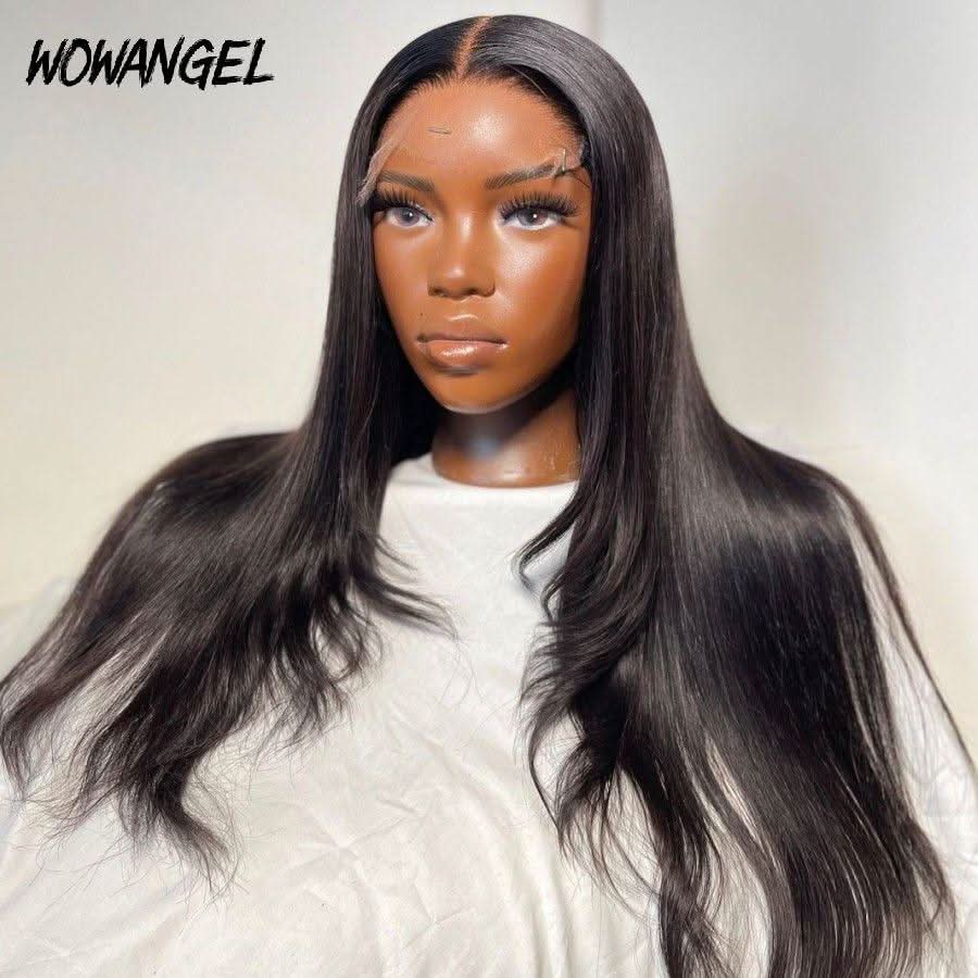 WOWANGEL Straight 6x6 Skinlike Real HD Lace Closure Wig Pre Plucked Glueless - Image 5