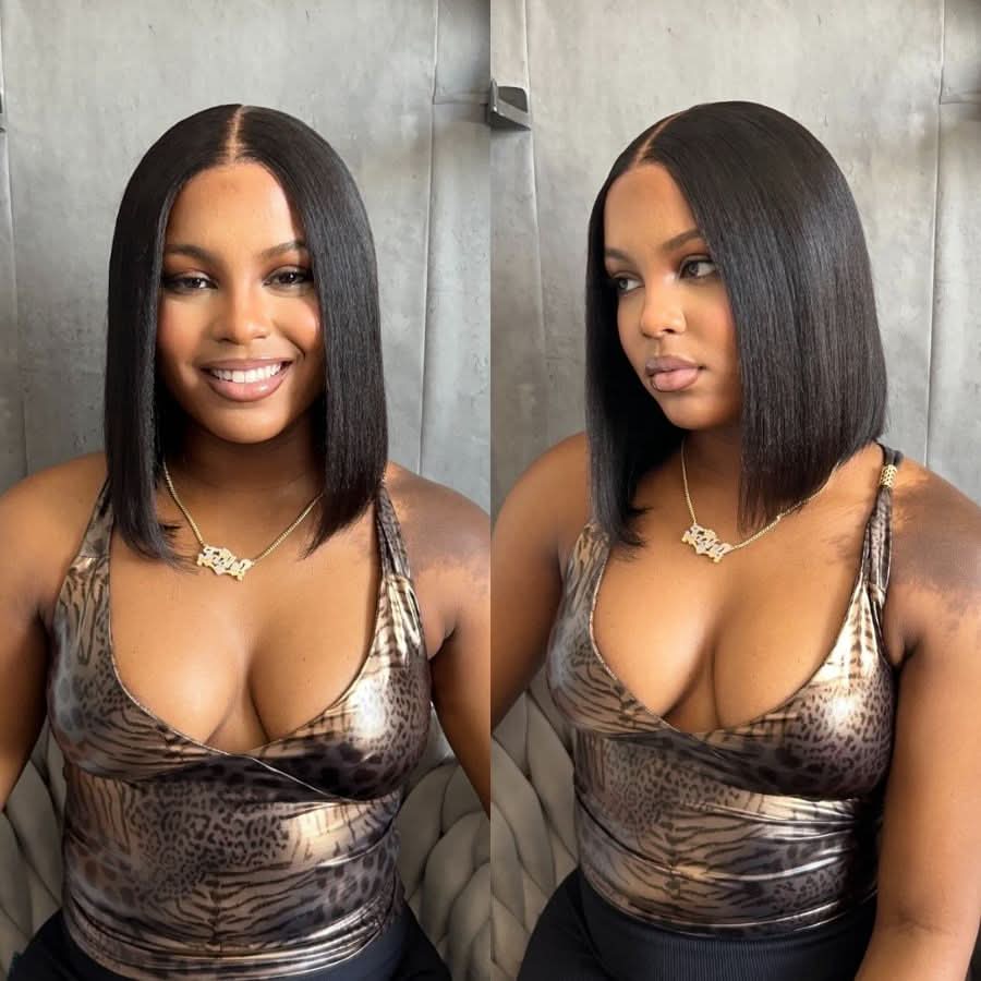 WOWANGEL Wear to Go Yaki Straight BOB 5x5 HD Lace Closure Wig 180% Density - Image 3